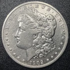 1902-S Morgan Silver Dollar $1 VF Details Very Fine Cleaned