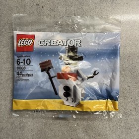 LEGO Creator 30008 Snowman & 30009 Christmas Tree Polybags Carrot Nose Top Hat
