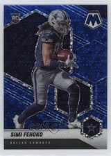2021 Panini Mosaic Rookies No Huddle Blue Prizm 51/75 Simi Fehoko #341 1i77
