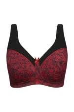 Ulla Popken Damen große Größen Entlastungs BH Spitzendruck ohne Bügel 833257