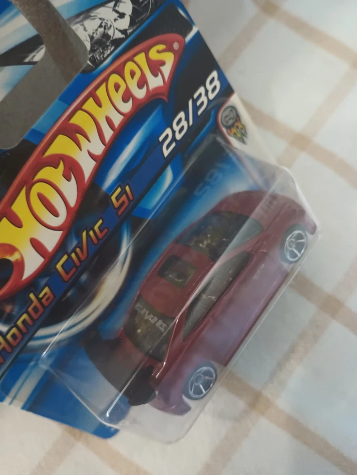 2006 Hot Wheels First Editions Red Honda Civic Si Short Card - Image 3 of 4