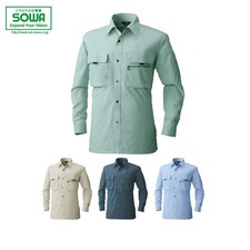 SOWA 485 Long-Sleeve Shirt JAPAN WORK WEAR M L LL 3L 4L 6L new