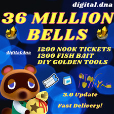 3.0 Update Bells Nook Miles Tickets Bait Golden Tools NMT !ONLINE NOW!