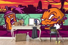3D Monster Graffiti Wall Murals Wallpaper Murals Wall Sticker 4