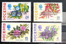 BERMUDA - 1971 FLOWERS ~ HEATH & NIXON TALKS DECEMBER 1971       mnh      #26020