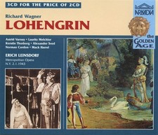 Wagner Lohengrin Varnay Melchior Leinsdorf Met Opera 1943 Arkadia 3 CD
