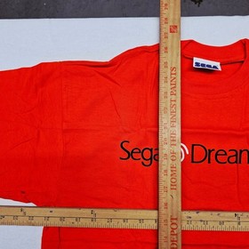 Sega Dreamcast Promo Shirt L 1999 Orange Logo Graphic Tee Retro Gaming Vintage