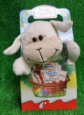 (127,07€/kg) Ferrero Kinder Maxi Mix Plüsch Figur Weißes Lamm  Ostern Versand 0€