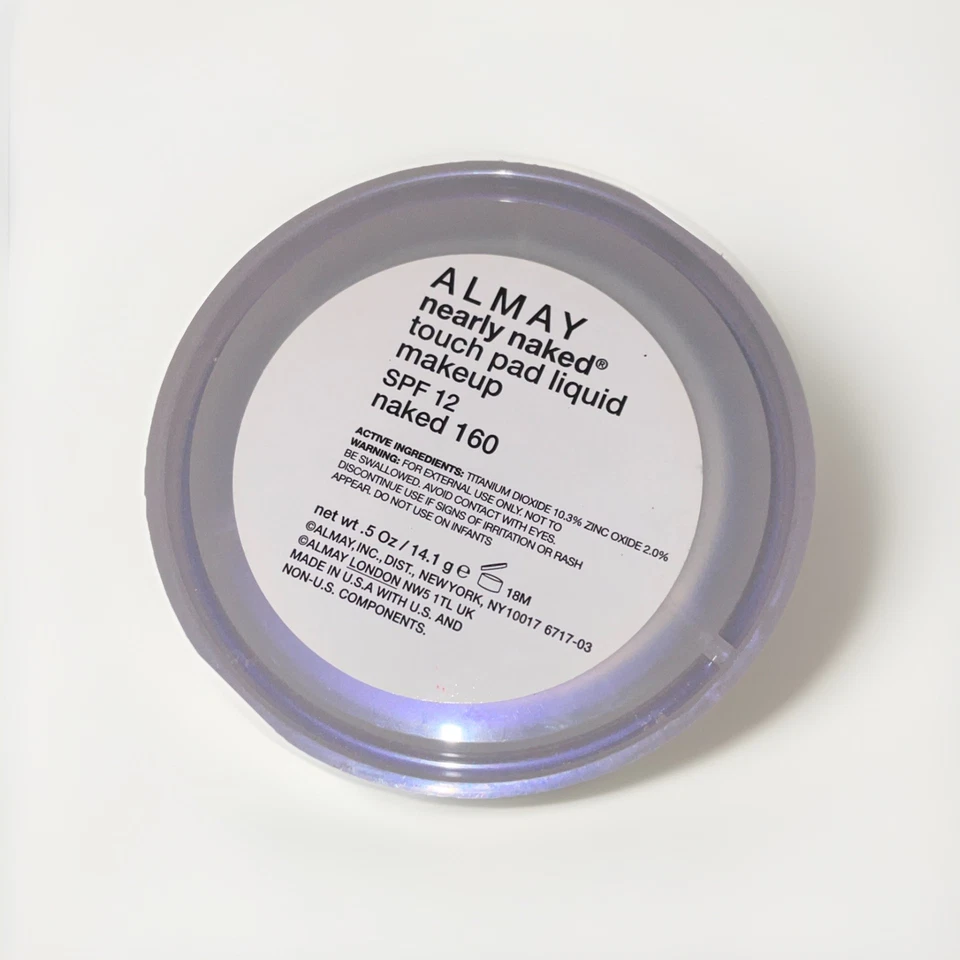 Almohadilla táctil casi desnuda Almay maquillaje líquido - desnudo #160 - nuevo - spf 12 Foto 2 de 2