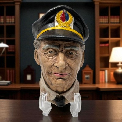Vintage Bossons Chalkware Wall Decor Captain Bust 5.5 inches