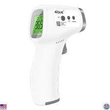 Digital Contactless Thermometer - 3-Color Fever Alert, Forehead & Object Mode