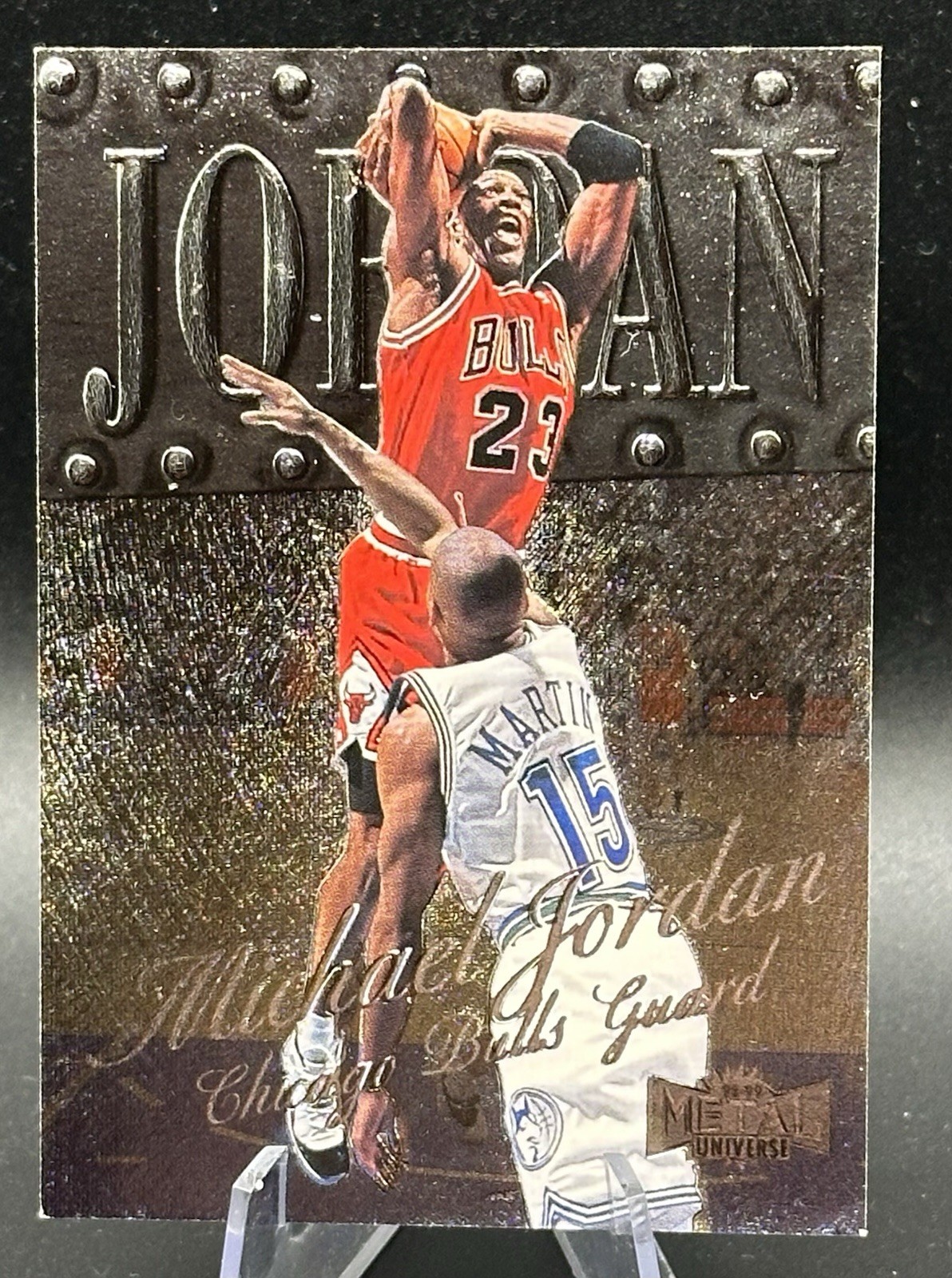 MICHAEL JORDAN 1998-99 Skybox METAL UNIVERSE BASKETBALL Card # 1 BULLS NICE 👀