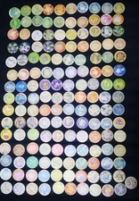 Tazos Mexico Pogs POKEMON 1-2 full 151 Original sabritas pogs Mexico 1999-2000