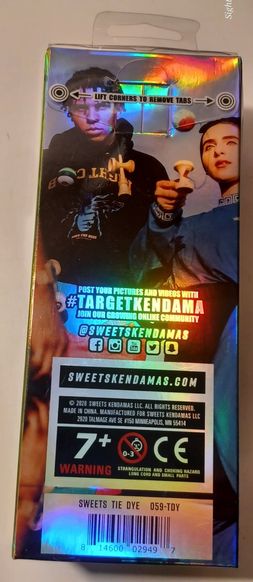 Sweets Kendamas Skill Game Rare Tie Dye Design Escape The Screen