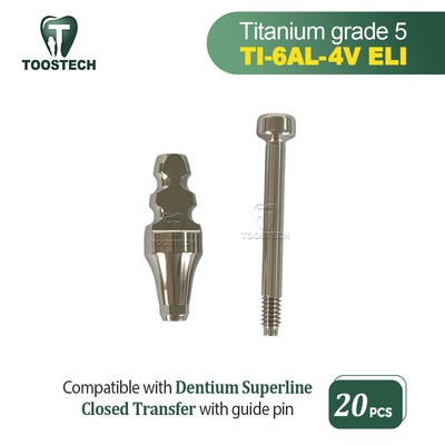 20pcs Impression Transfer closed tray Fits to Den-tium superline D4.5/5.5mm