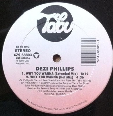 Dezi Phillips, Why You Wanna, (12''), VG+, 3923262055