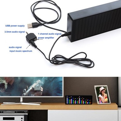 Musik-Spektrum Indikator ABS Kunststoff Audio Ersatz LED Musik USB 5V 1A