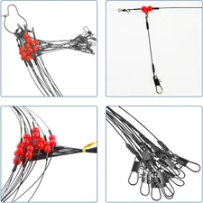 Fishing Leaders Saltwater Tackle Surf Fishing Rigs High Strength Fishing Wire...