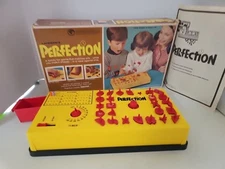 Perfection Game w/Original Box Missing 1 Shape And 2 Pegs Lakeside Vintage 1973