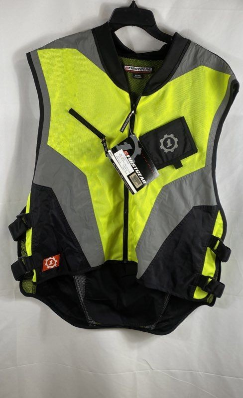 Firstgear Men's Iron Horse Mil-Spec Riding Safety Vest Hi-Viz Yellow XL/2XL NWT