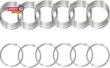 Metallic Loose Leaf Binder Rings, Nickel Plated, for Flash Cards Rings, Office B