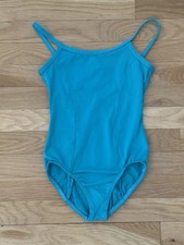 Motionwear Turquoise Blue Leotard Tank Leotard Child s M L 8-10-12