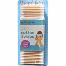 Spa Savvy 300 Cotton Swabs NIB