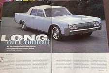 1964 Lincoln Convertible 13 Pg Restoration Article