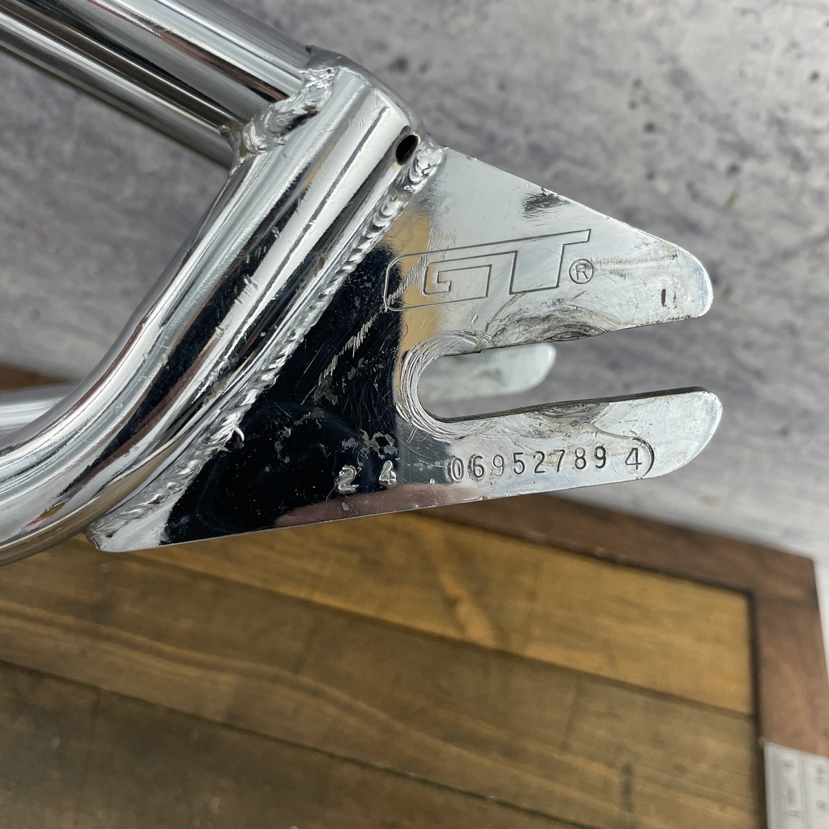 Vintage GT BMX Pro Series 24 Cruiser Frame Chrome Santa Ana USA