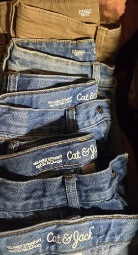 Adjustable Waist Cat & Jack Boys Pants Lot of 5. Size 8 Pants Clothing - Picture 4 of 15