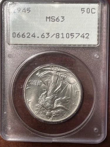 1945 50¢ Walking Liberty Half Dollar MS63 PCGS RATTLER -Free Shipping-