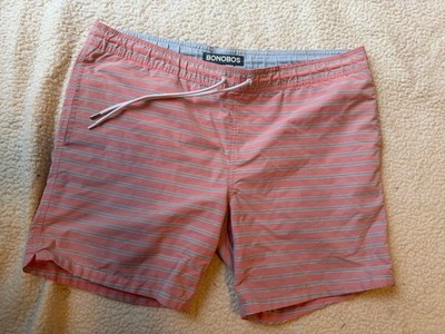 Bonobos Men s Swing Trunks Med/L (38 In) Pale Pink W Coin Or Key Pocket Excell.