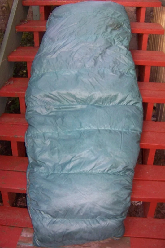 vintage REI down semi-rectangular sleeping bag