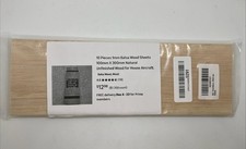 10 Pieces 1mm Balsa Wood Sheets 100mm X 300mm Natural Unfinished Wood