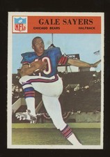 1966 Philadelphia Gale Sayers Chicago Bears Rookie Football Card #38 centered. rookie card picture