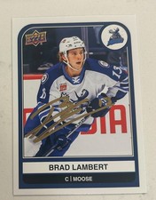 Brad Lambert Manitoba Moose 🫎 Signed / Autographed Card With COA 😍