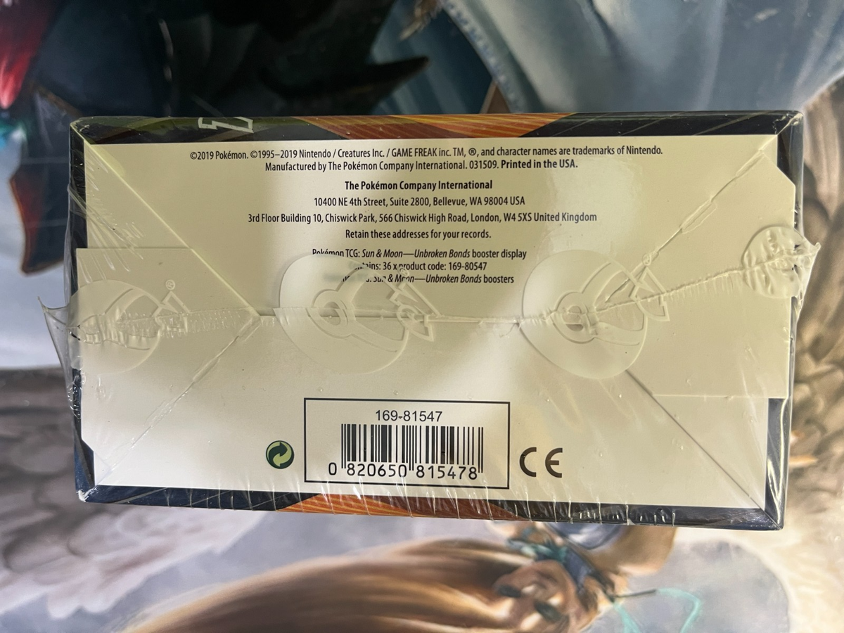Pokemon "Unbroken Bonds" Sealed Booster Box X1 | eBay