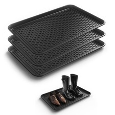 Boot Trays for Entryway, Multifunctional Shoe Mat with Cleaning Brush, Boot T...
