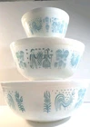 Pyrex Amish Butterprint Crisp Pattern Mixing Nesting Bowl Set 401-403