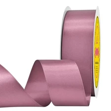 1.5-inch x 50-Yards Rose Mauve Double Face Satin Ribbon for Gift Wrapping