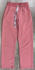 Figs Mauve Pink Livingston High Waist Scrub Pants Sz Small EUC