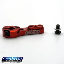 NEW Go Nitro Hobbies 23T 3 Hole Alum. Heavy Duty Servo Arm Red JR / Airtronics