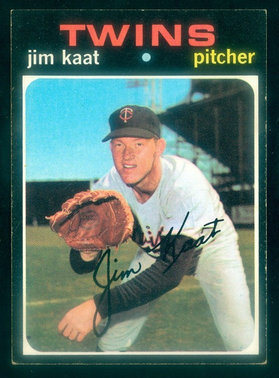 1971 Topps #245 Jim Kaat Baseball Card EXMT Condition  