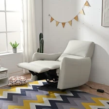 Power Recliner Chair Wall Hugger Electric Reclining Sofa Small Spaces PU Leather