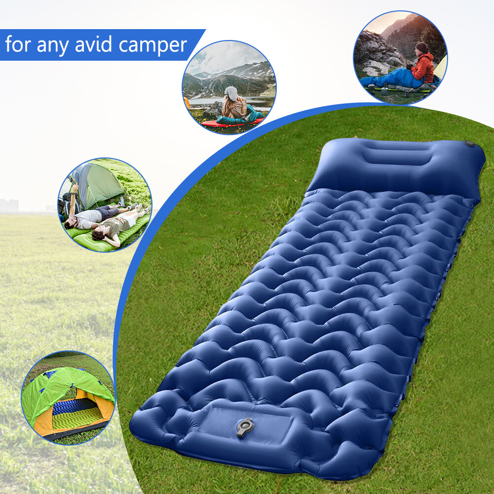 Inflatable Sleeping Pad Selfrebound Foldable TPU Nylon Camping Air