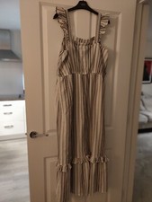 Ladie's Striped Maxi Dress Size 16 From Next