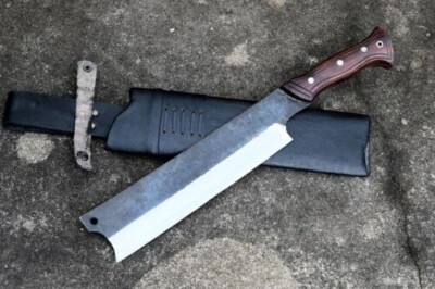 Custom Handmade Carbon Steel Blade Survival Chopper Knife | Hunting | Camping