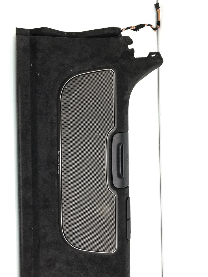 BMW 750 LI 2016-2019 CUBIERTA DE ESTANTE DE CUBIERTA TRASERA CON ALTAVOCES HARMON KARDON ALCANTARA Foto 4 de 4