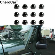 Black A-pillar Screw Protector Cover Trim For Jk Jeep Wrangler Accessories 07-17