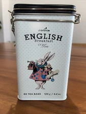 Blue Rabbit Alice English Breakfast Tea Tin - 60 Teabags by Charbrew